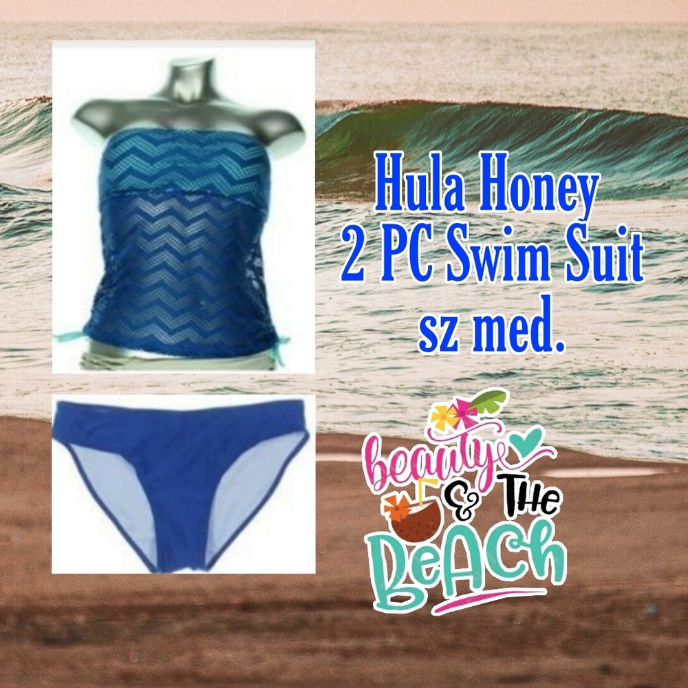 Sale 2pc HULA HONEY SWIM SUIT SET Tankini Bandeau